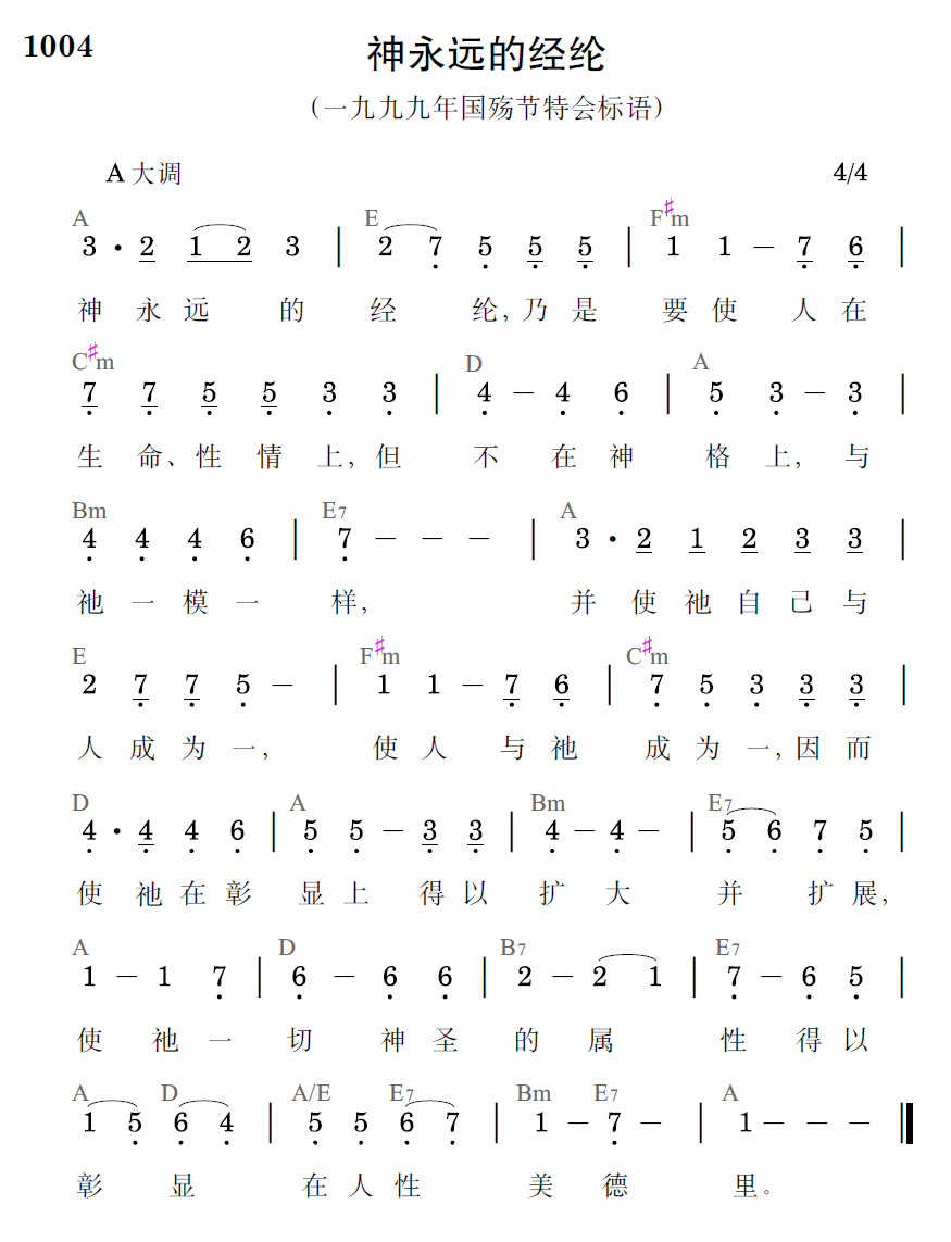 歌谱预览