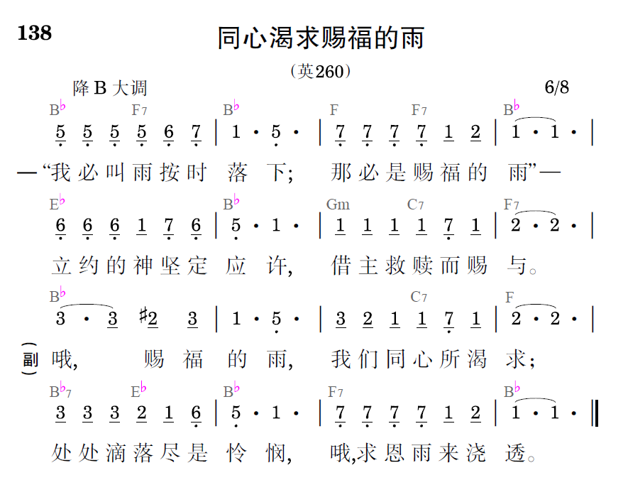 歌谱预览