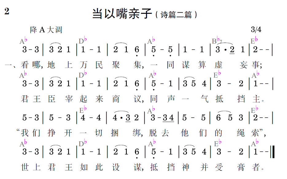 歌谱预览