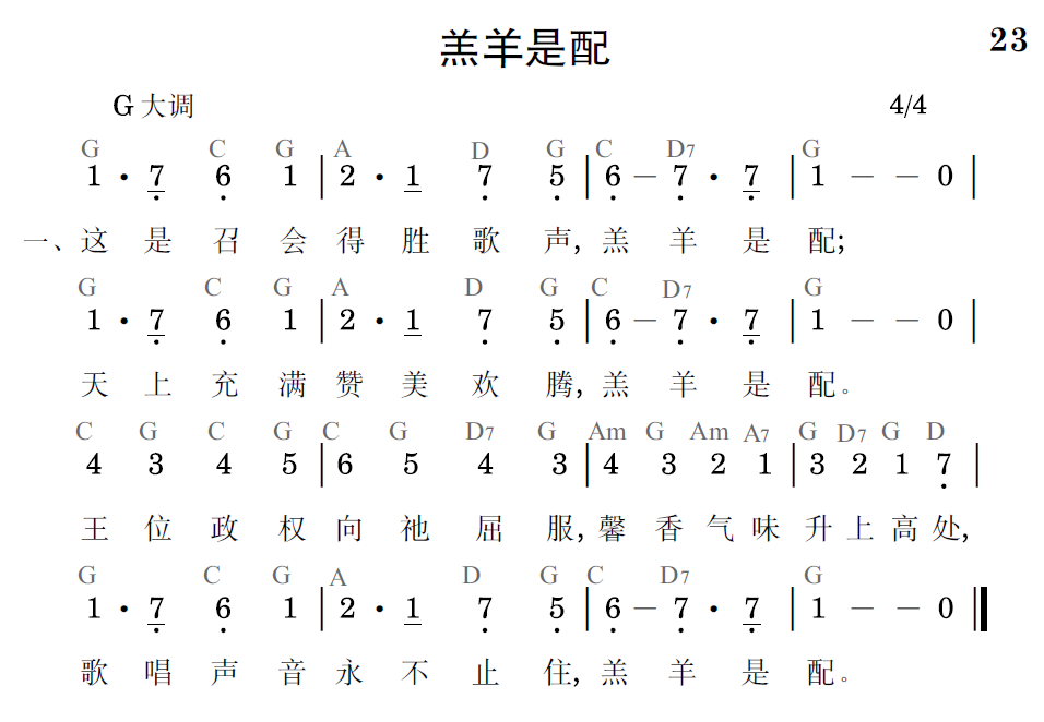歌谱预览