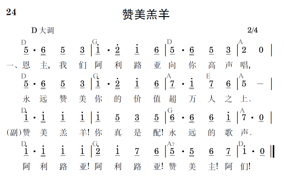 歌谱预览