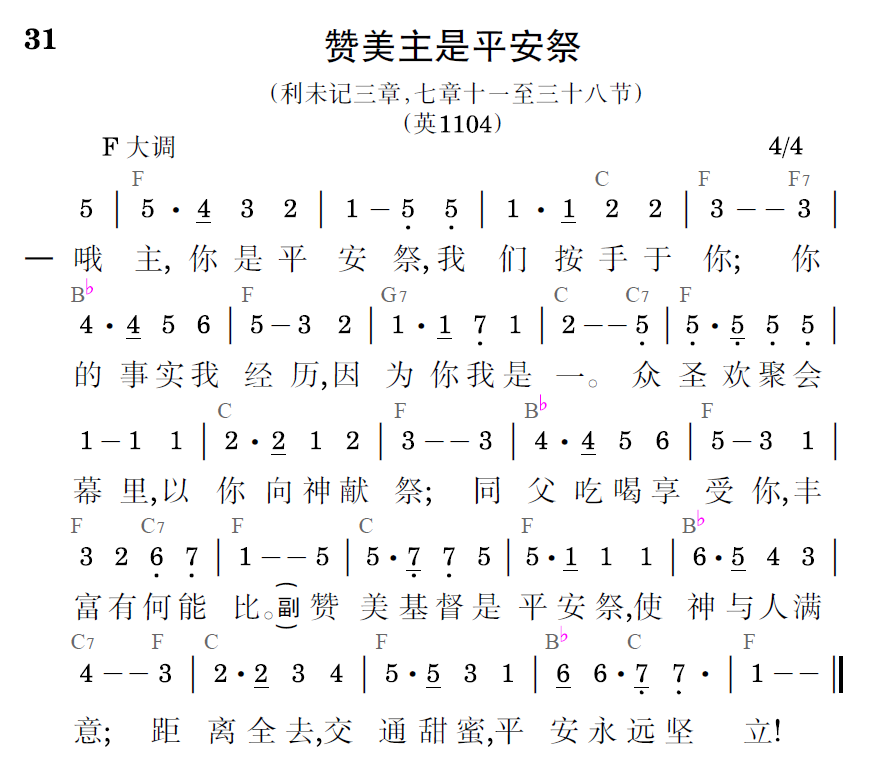 歌谱预览