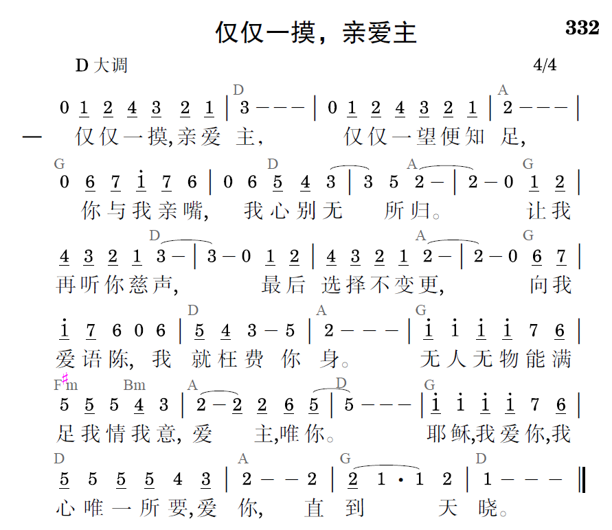 歌谱预览