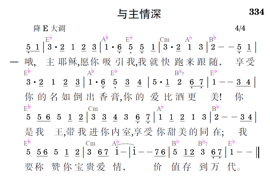 歌谱预览