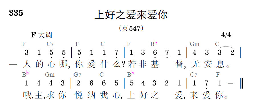 歌谱预览