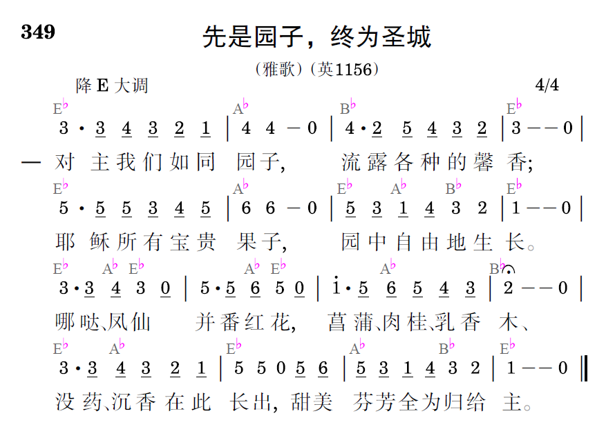 歌谱预览