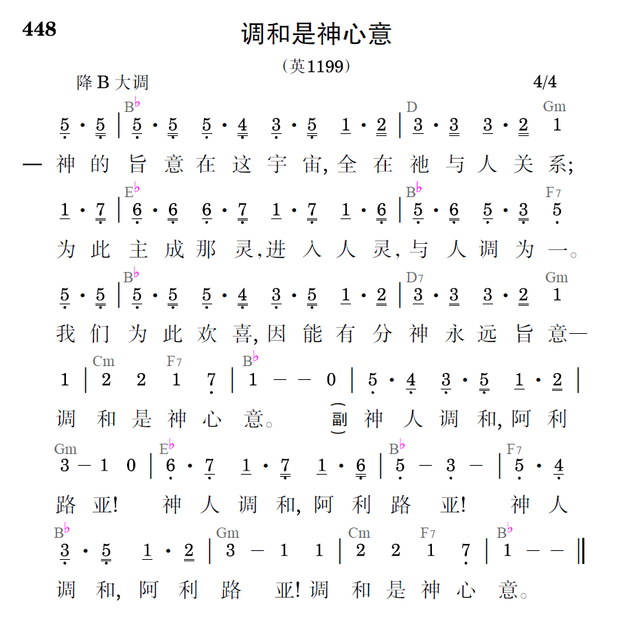 歌谱预览