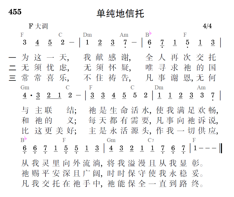 歌谱预览