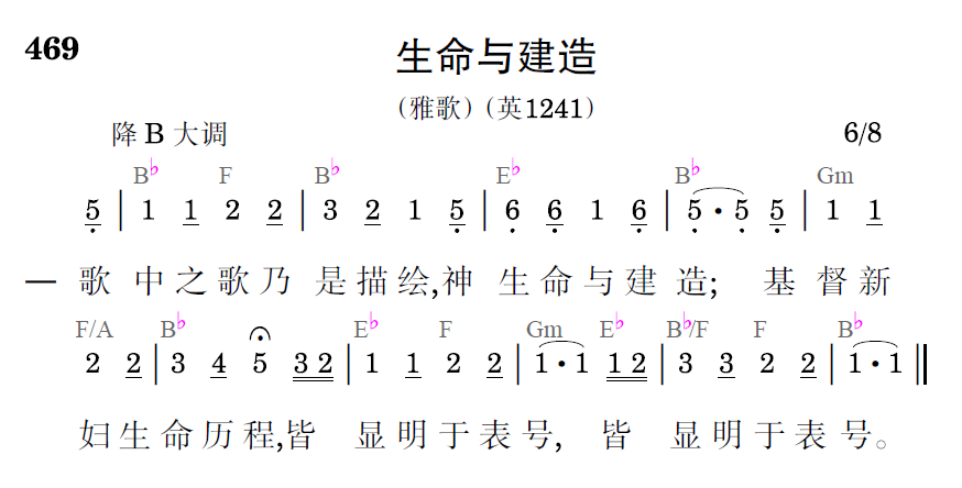 歌谱预览
