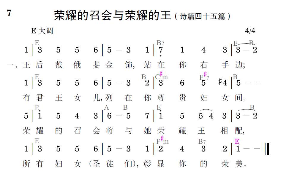 歌谱预览
