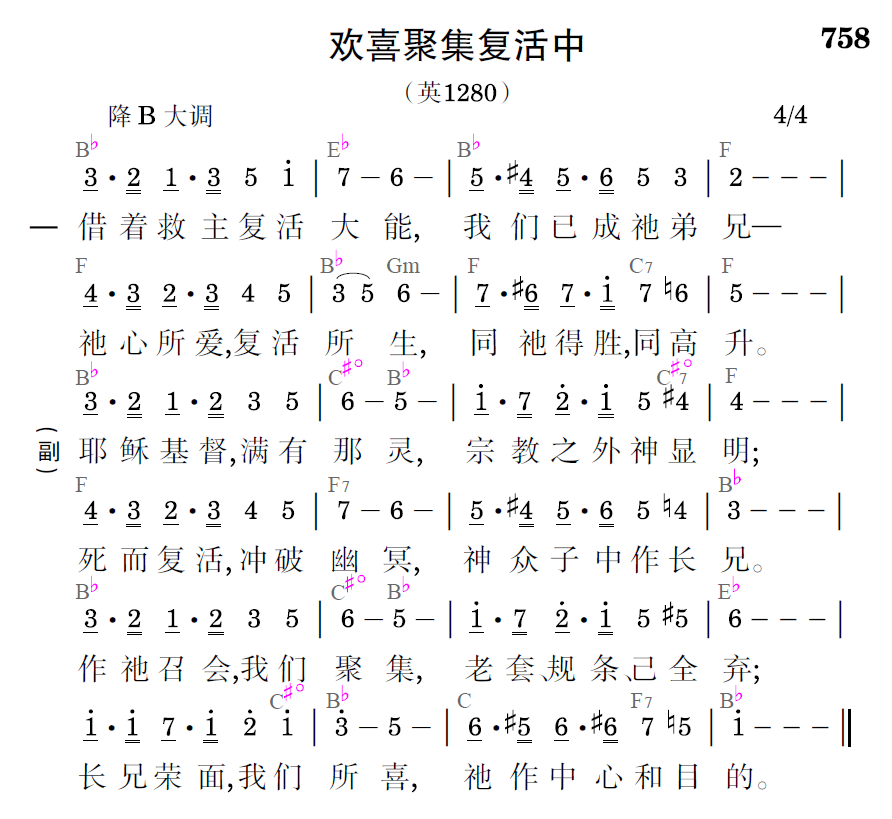 歌谱预览