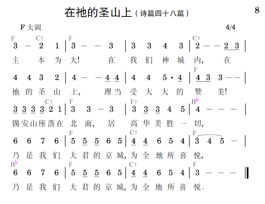歌谱预览