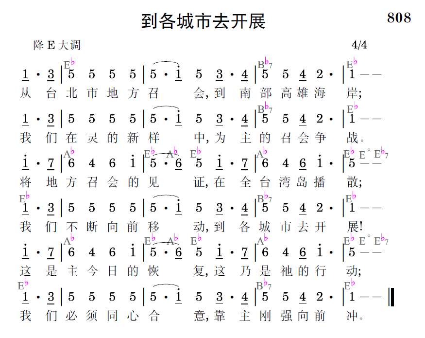 歌谱预览