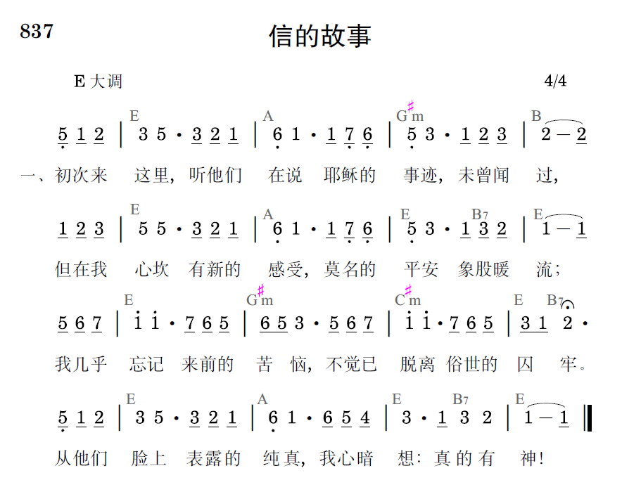 歌谱预览