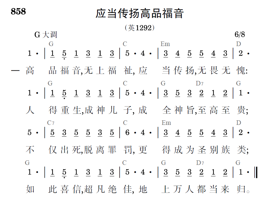 歌谱预览