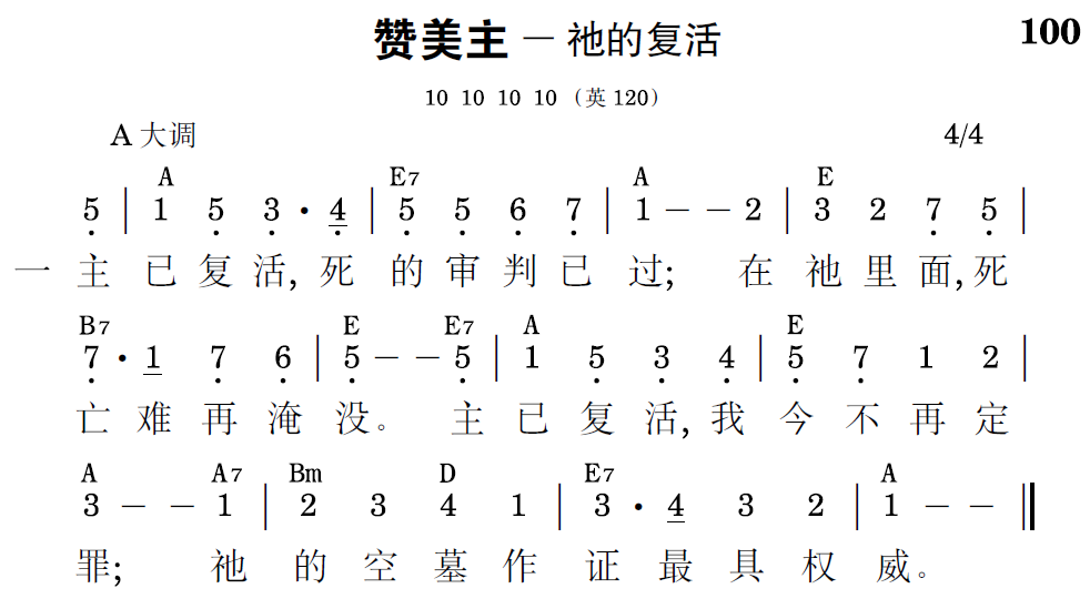 歌谱预览