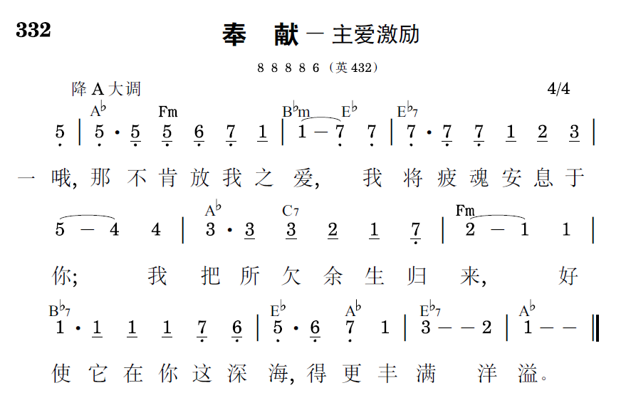 歌谱预览