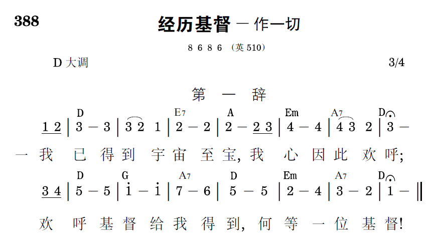歌谱预览