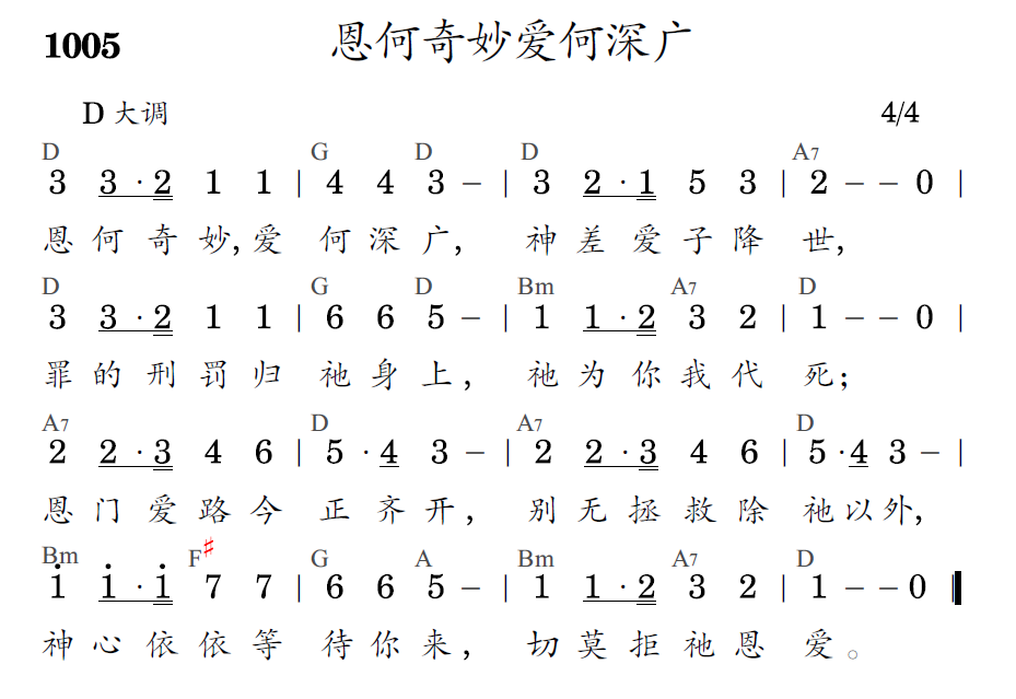 歌谱预览
