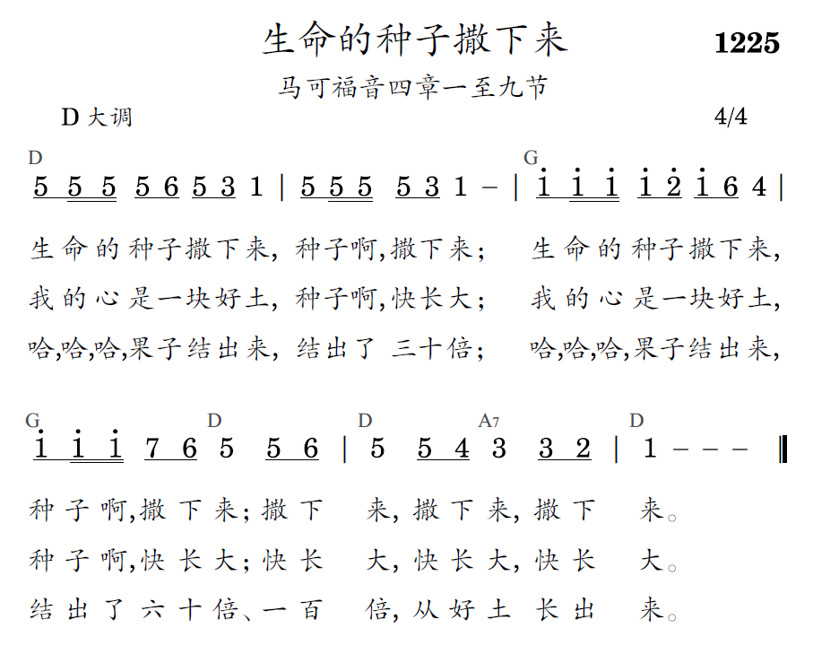 歌谱预览