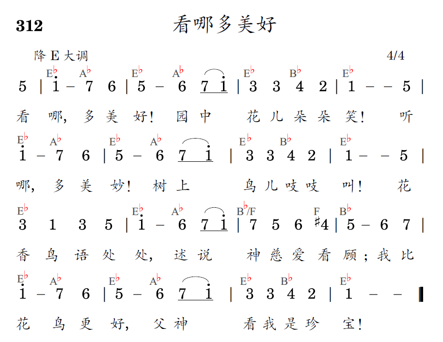 歌谱预览