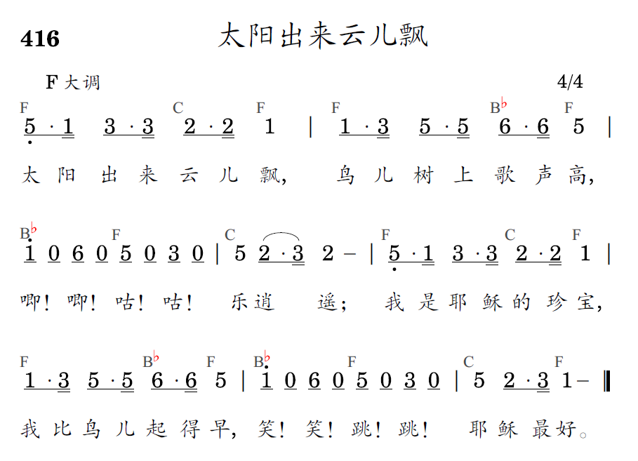 歌谱预览