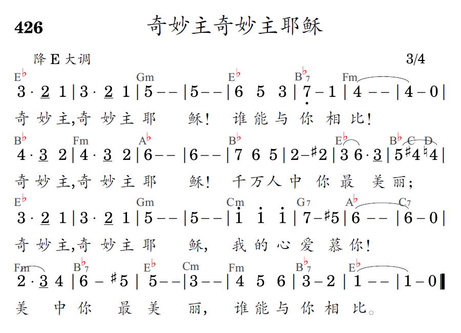 歌谱预览