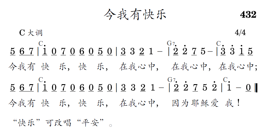 歌谱预览