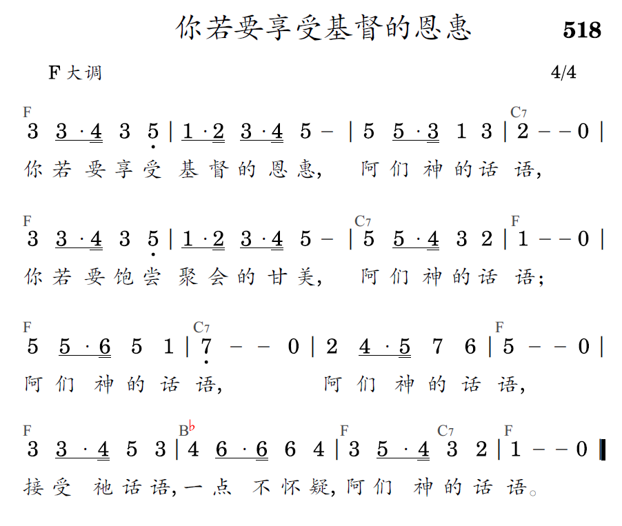 歌谱预览