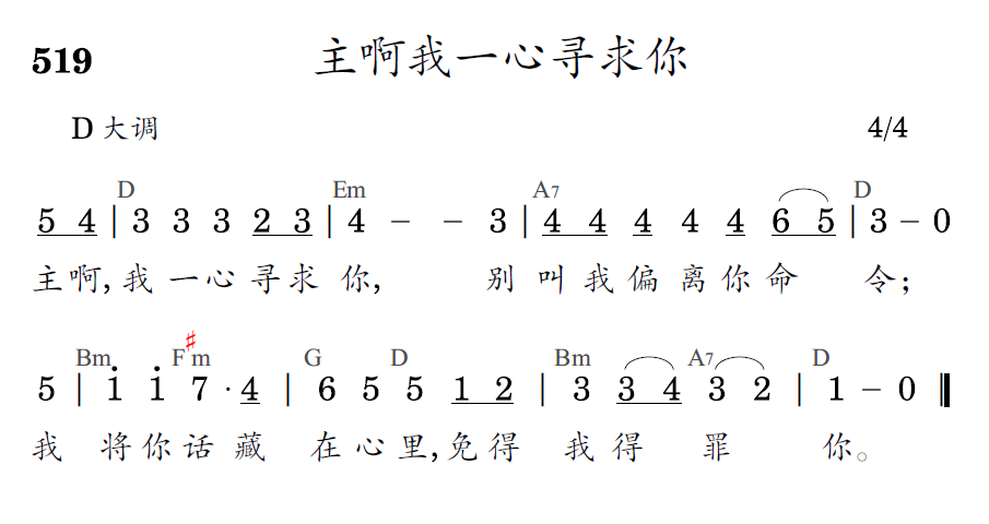 歌谱预览