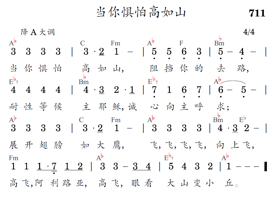 歌谱预览
